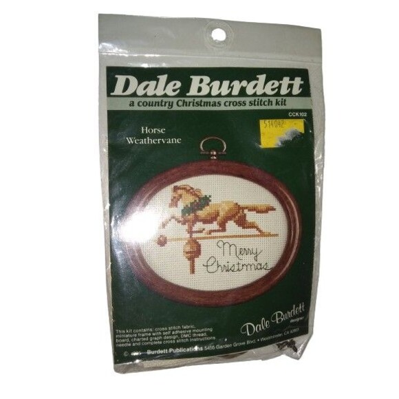 Dale Burdett Horse Weathervane Counted Cross Stitch Kit CCK102 Merry Christmas - Picture 1 of 2